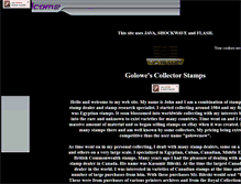 Tablet Screenshot of golowesstamps.com